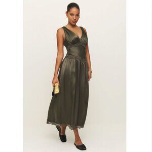 Reformation Stasia Silk Dress